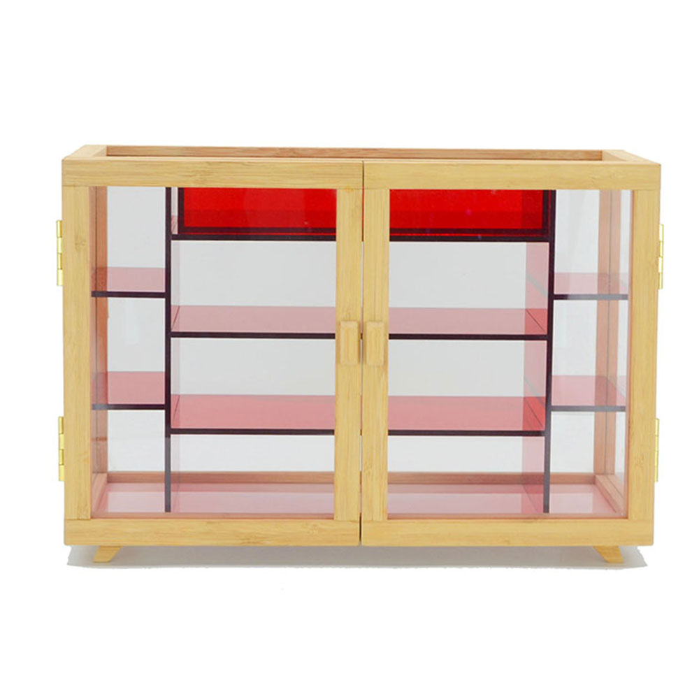 Bamboo Acrylic Jewelry Storage Box With Drawer