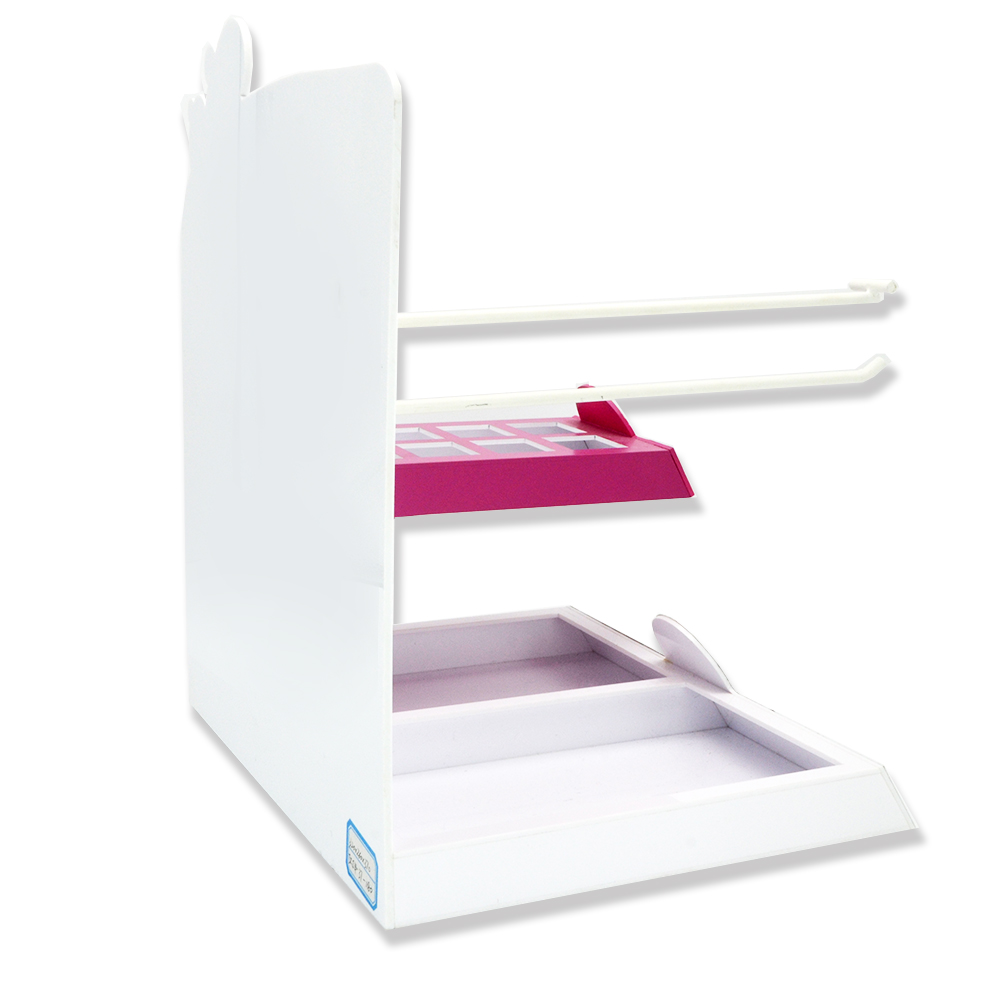 Custom acrylic Skin care products display rack with hook