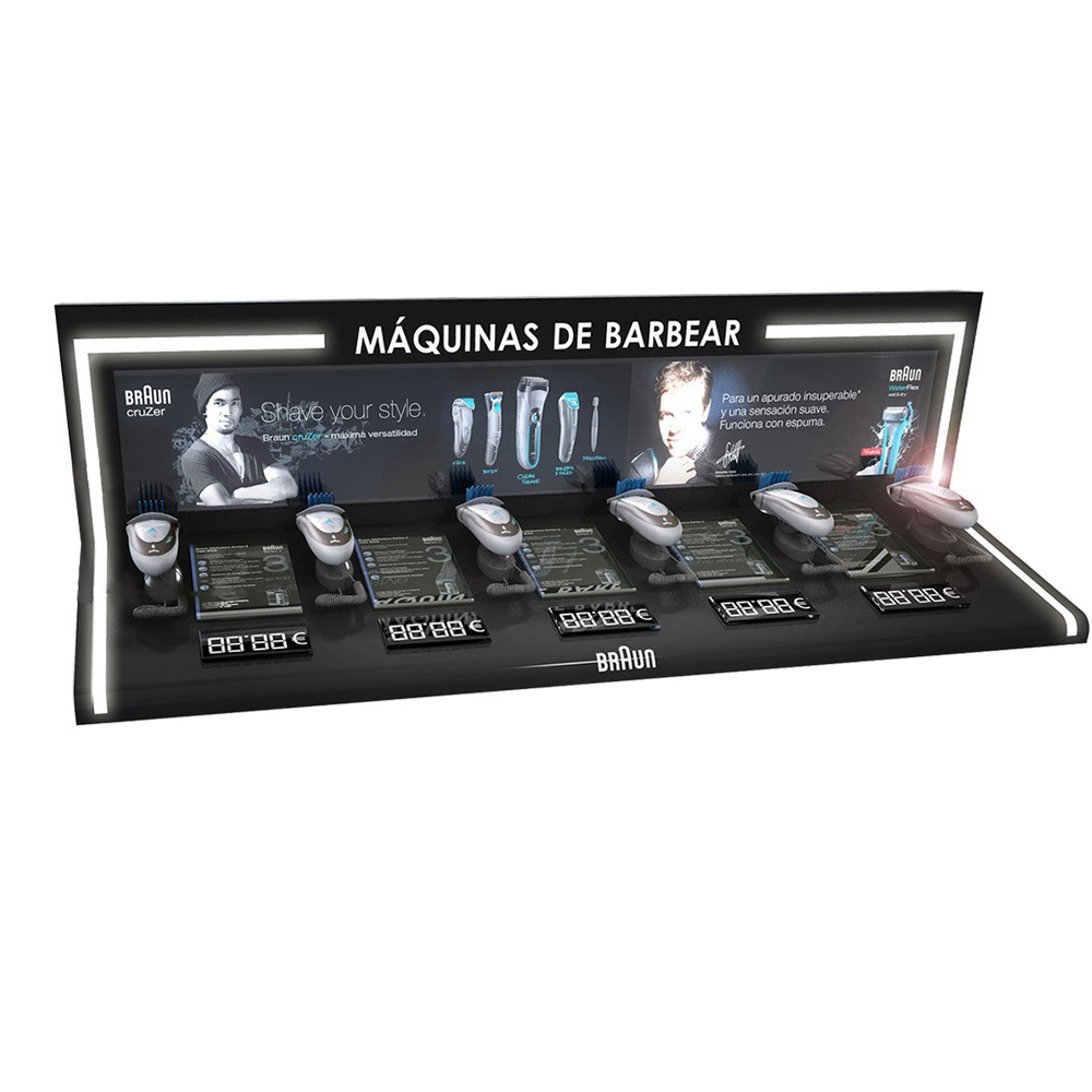 Led Acrylic Men's Products Display Rack
