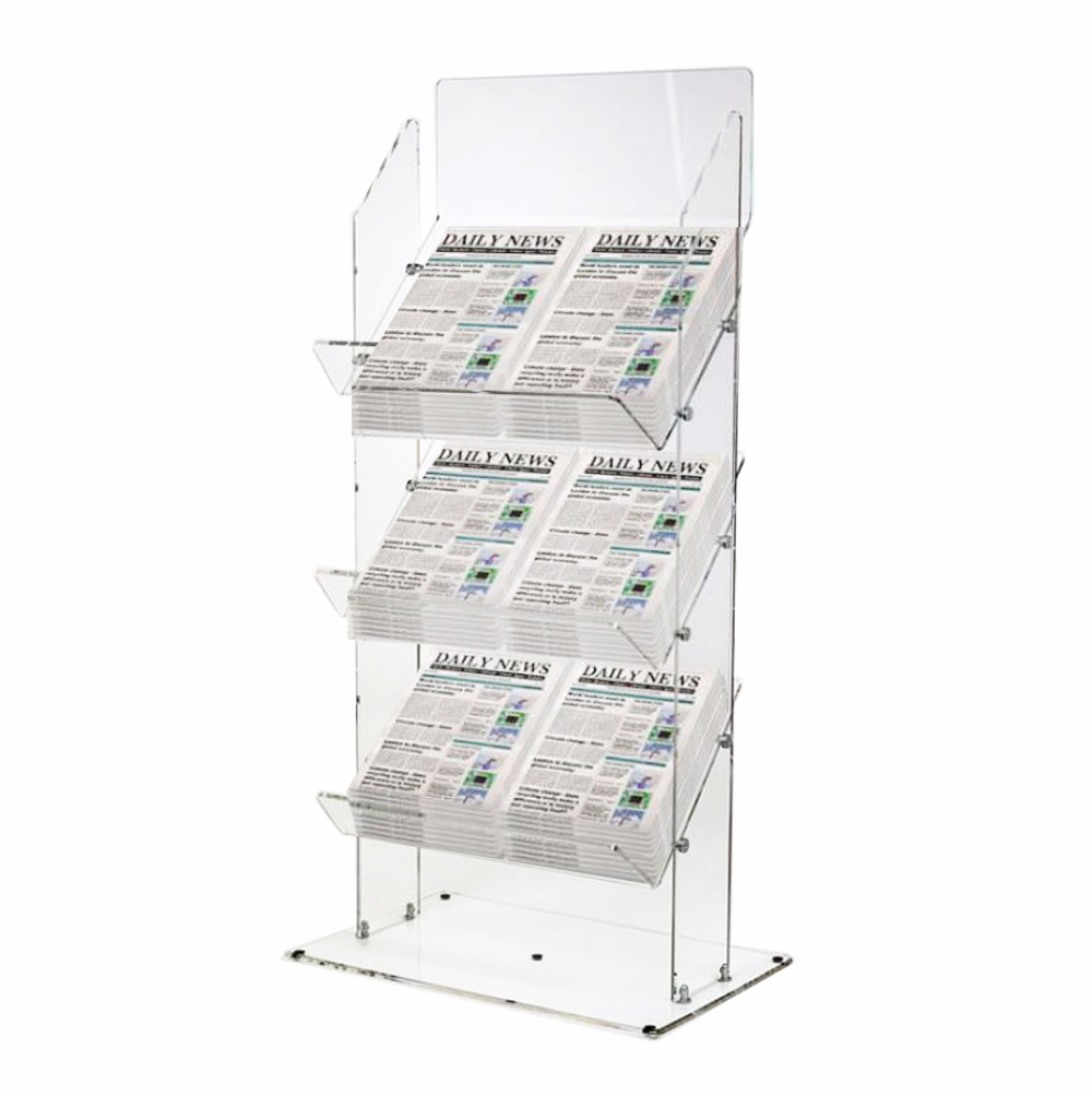 Acrylic Newspaper Display Stand