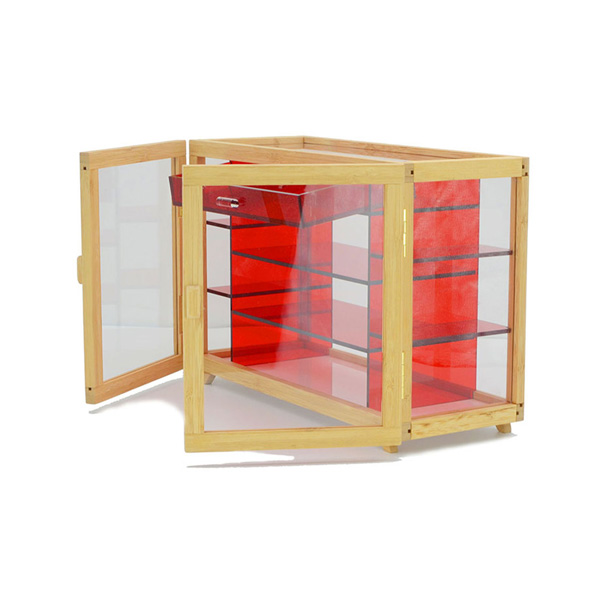 Acrylic Bamboo Storage Box with Drawer