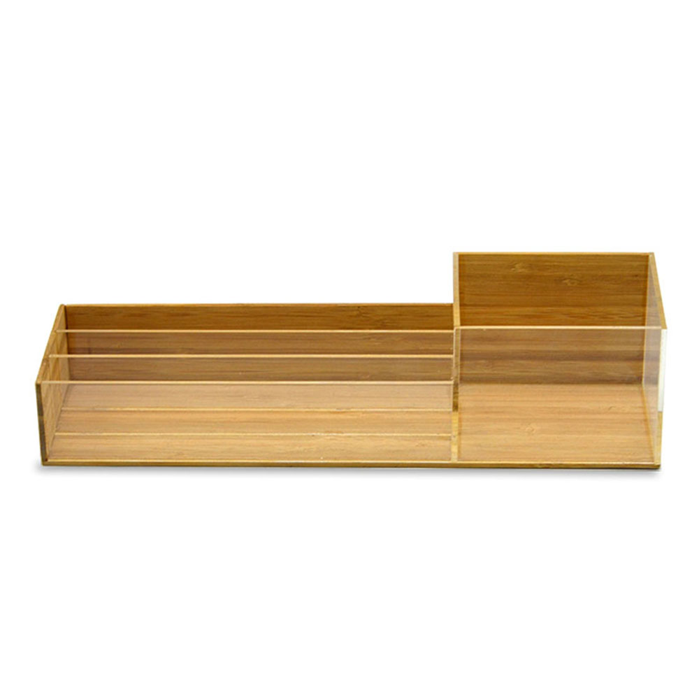 office supplies cases of acrylic and bamboo materials