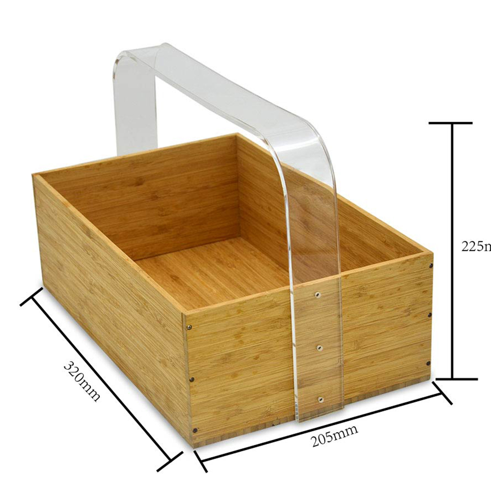office supplies boxes for Multi-Function Office of acrylic and bamboo materials for Sale
