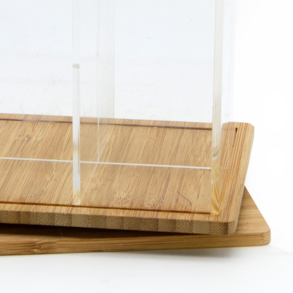 Display Box Of Acrylic And Bamboo Materials