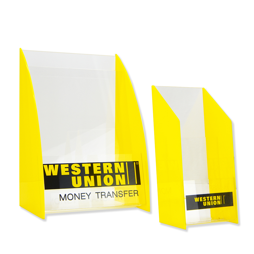 Acrylic Brochure Holder Box with logo for sale