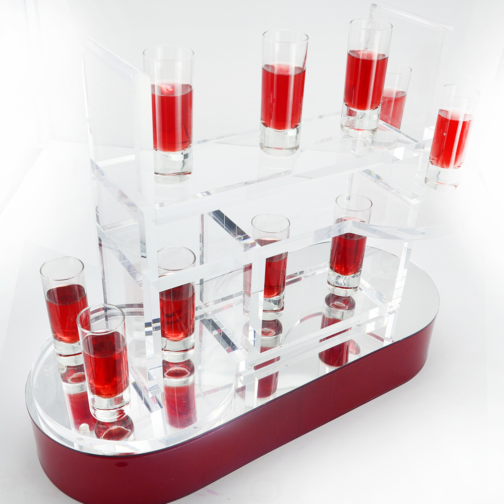 acrylic wine glass rack
