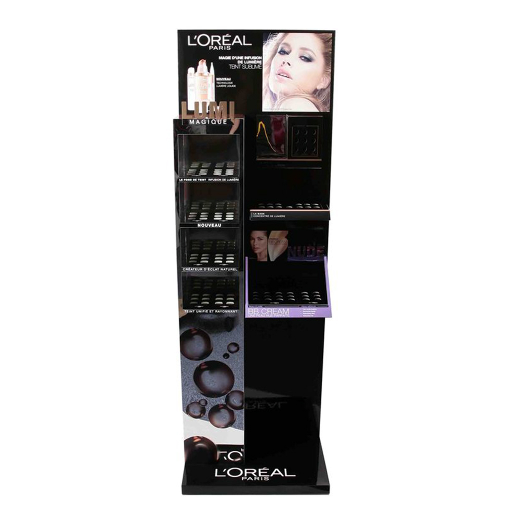 Large Makeup Organizer Adjustable Multi-function Acrylic Product Display Cabinet