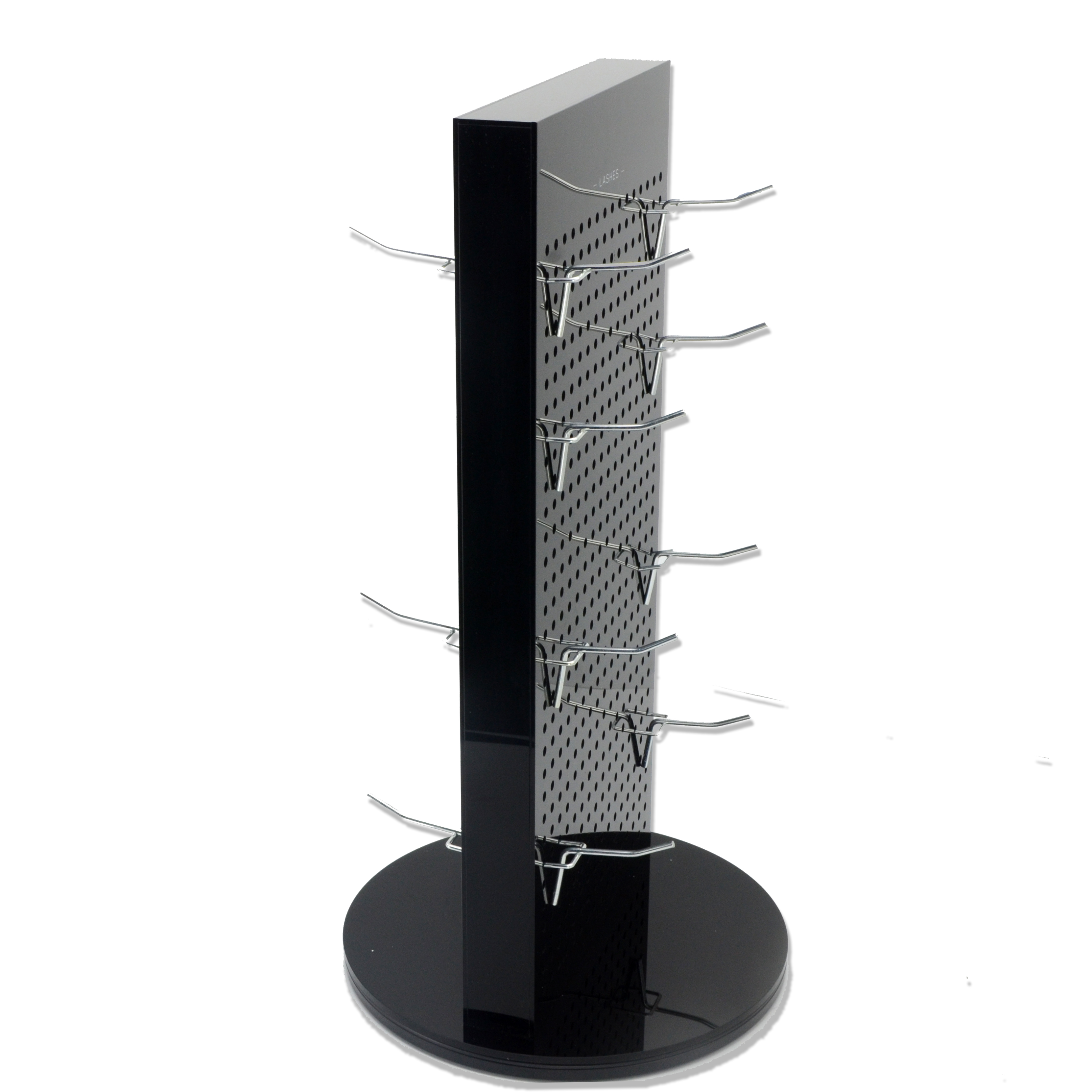 360 Degree Rotation Acrylic Display Stand With Combination Hooks