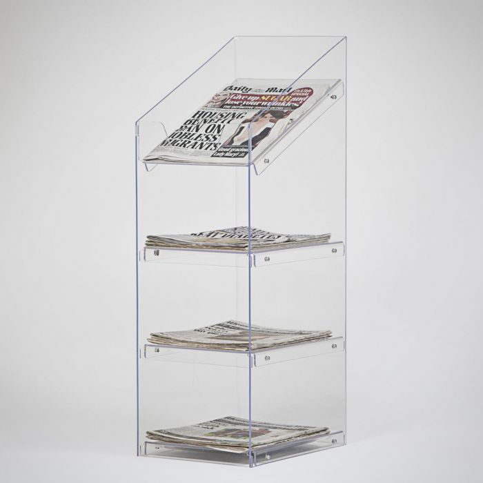 Four Tier Tabloid Stand