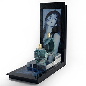 Custom Design Cosmetic Product Acrylic LED Perfume Display Holder Stands Rack