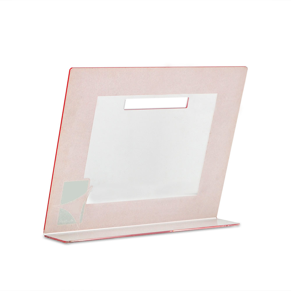 Custom transparent acrylic frame with printed frame