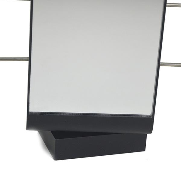 Black Acrylic Glasses Shelf With Turntable