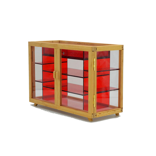 Buy Acrylic and Bamboo Makeup Storage Box with Drawer