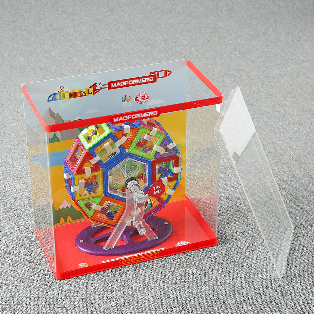 Custom Clear Acrylic Toy Car Model Display Case Dust-proof Action Figures Display Box
